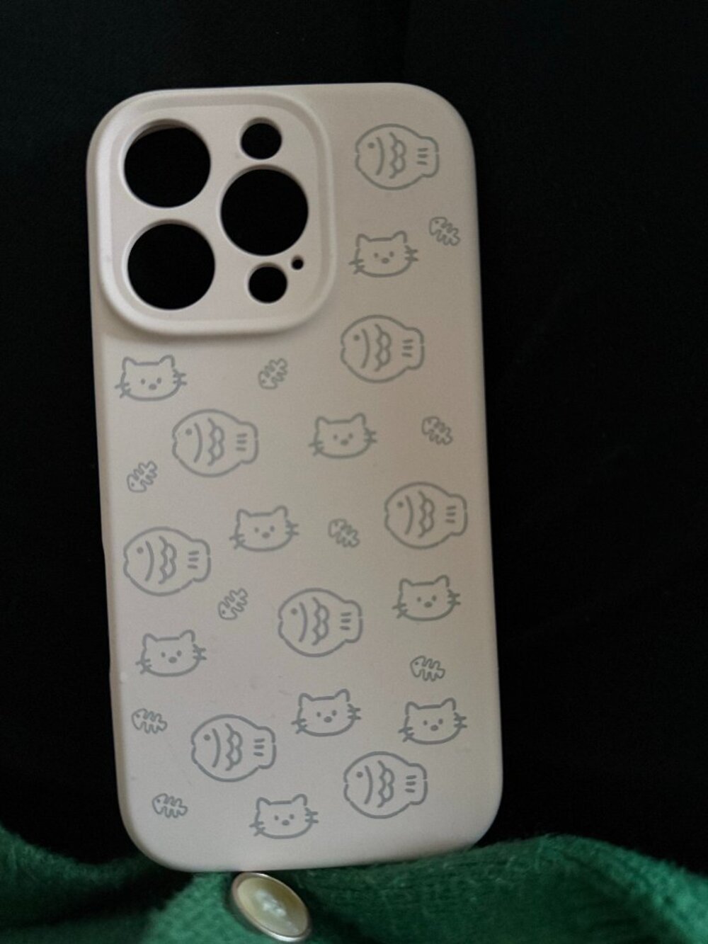 Minimalist Cat & Fish iPhone Case | Fresh Daily Vibe